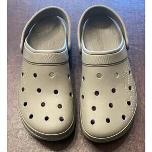 Skechers Arch Fit Foam Clogs Gray Mens 10 Slip On Comfort Shoes Support Normcore